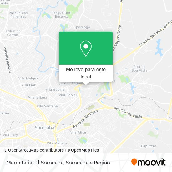 Marmitaria Ld Sorocaba mapa