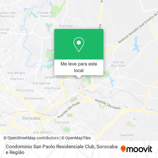 Condominio San Paolo Residenciale Club mapa