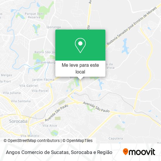 Angos Comercio de Sucatas mapa