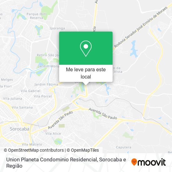 Union Planeta Condominio Residencial mapa