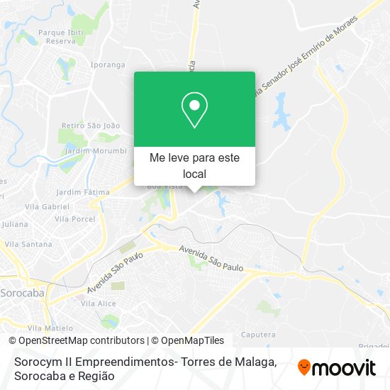 Sorocym II Empreendimentos- Torres de Malaga mapa