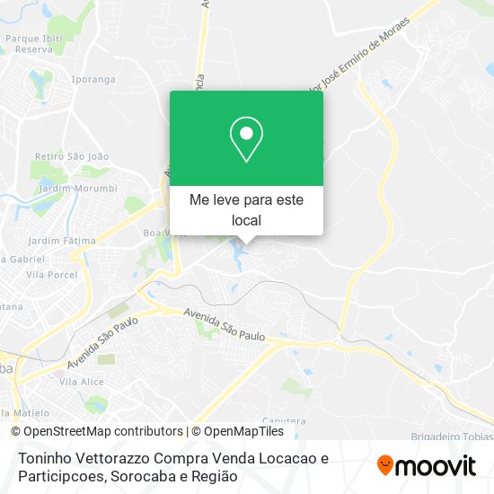 Toninho Vettorazzo Compra Venda Locacao e Participcoes mapa