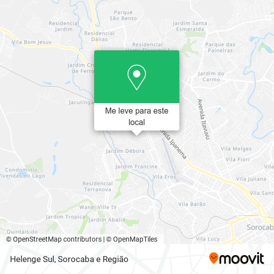 Helenge Sul mapa