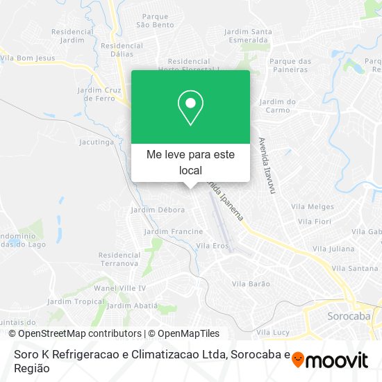 Soro K Refrigeracao e Climatizacao Ltda mapa