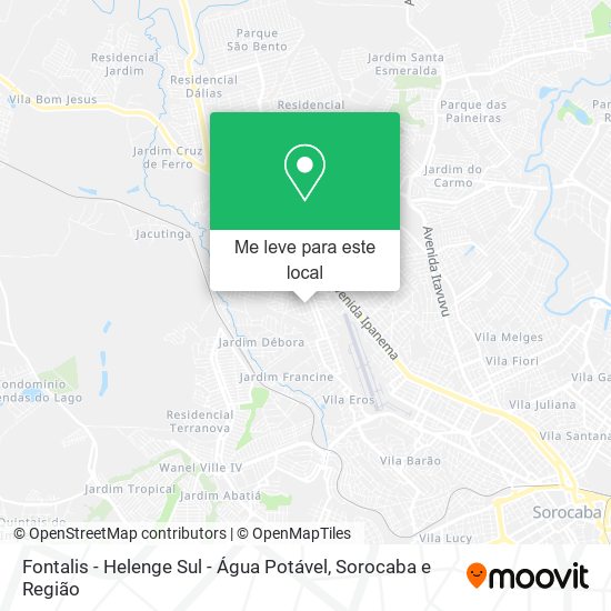 Fontalis - Helenge Sul - Água Potável mapa