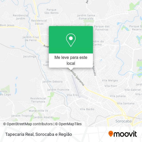 Tapecaria Real mapa