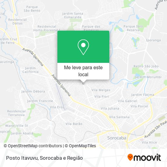Posto Itavuvu mapa