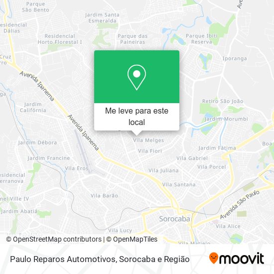 Paulo Reparos Automotivos mapa