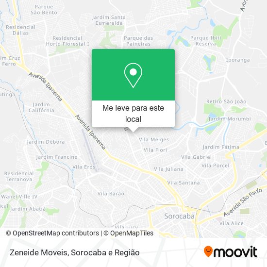 Zeneide Moveis mapa