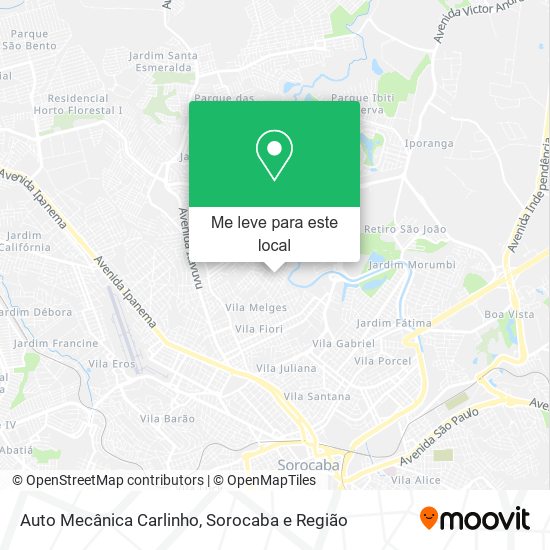 Auto Mecânica Carlinho mapa