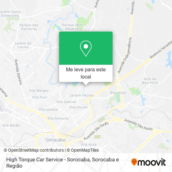 High Torque Car Service - Sorocaba mapa
