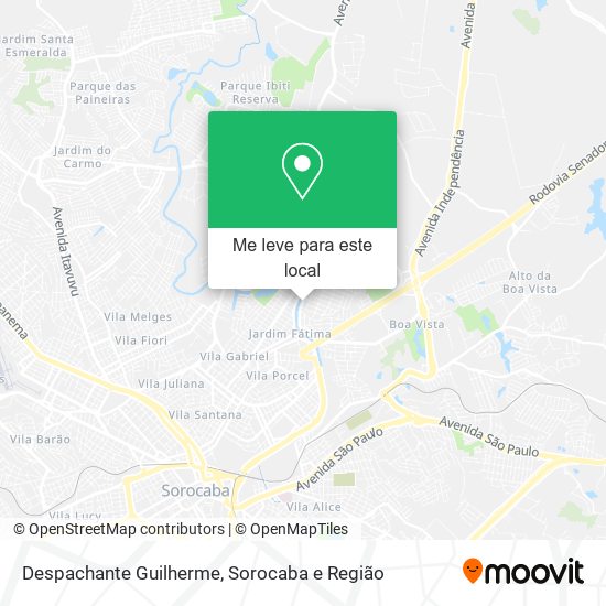 Despachante Guilherme mapa