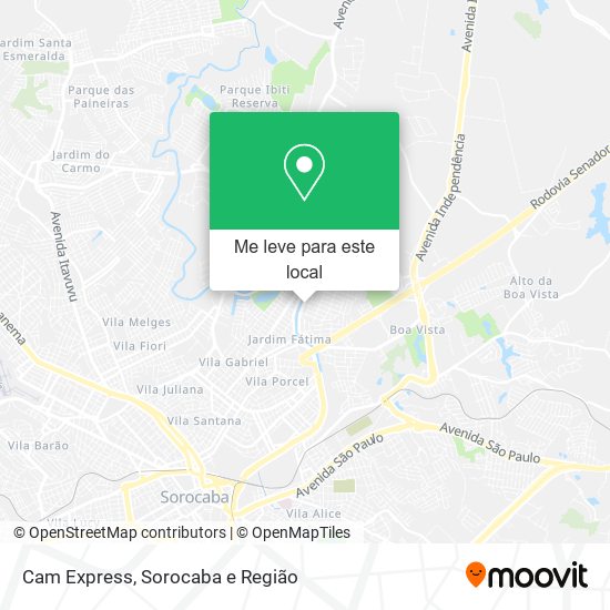 Cam Express mapa