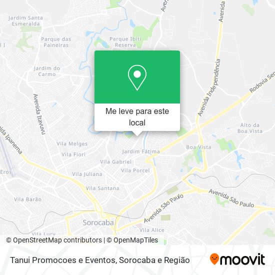 Tanui Promocoes e Eventos mapa