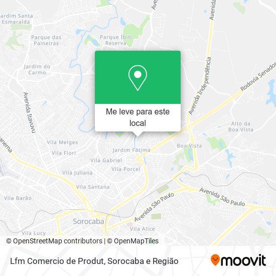 Lfm Comercio de Produt mapa