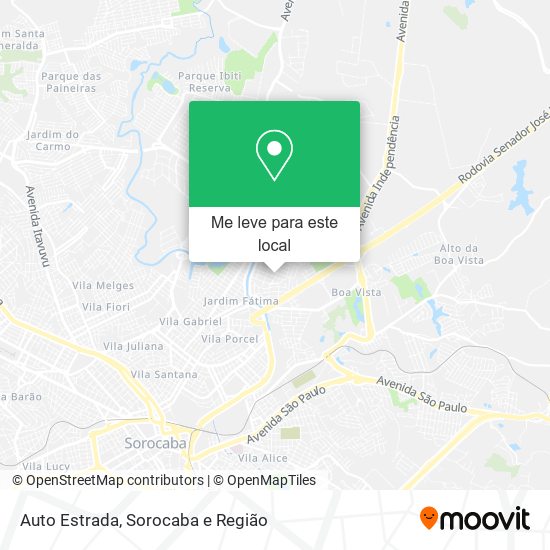 Auto Estrada mapa