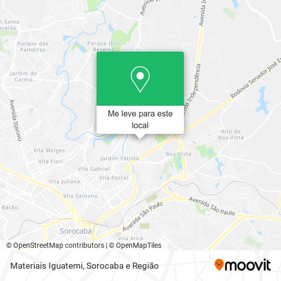 Materiais Iguatemi mapa