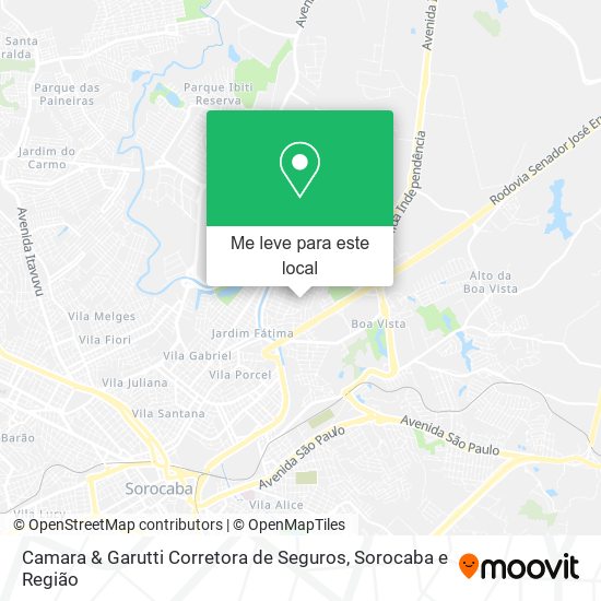 Camara & Garutti Corretora de Seguros mapa