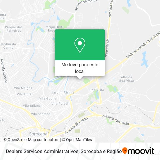 Dealers Servicos Administrativos mapa