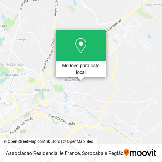 Associacao Residencial le France mapa