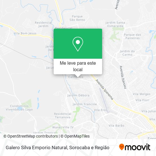 Galero Silva Emporio Natural mapa