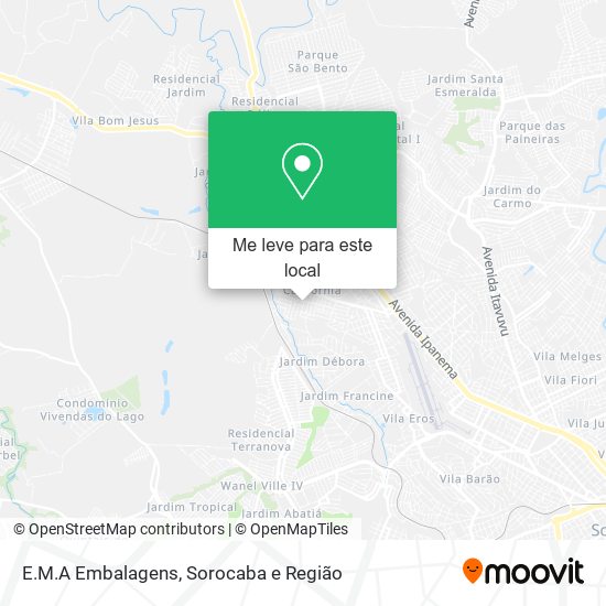 E.M.A Embalagens mapa