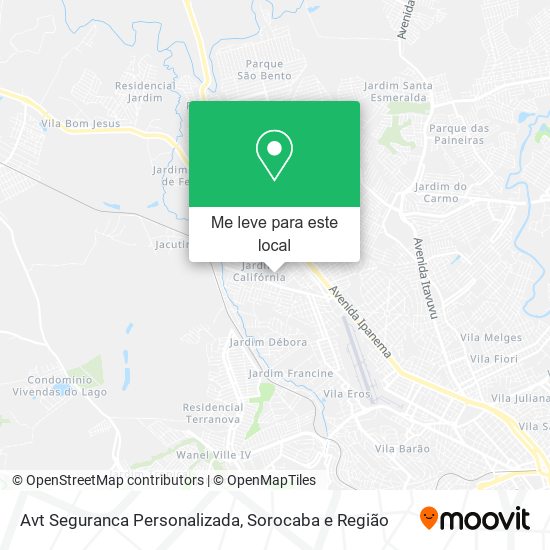 Avt Seguranca Personalizada mapa