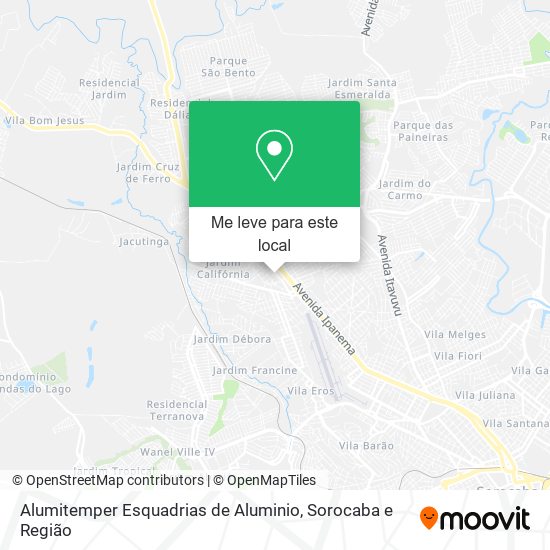 Alumitemper Esquadrias de Aluminio mapa