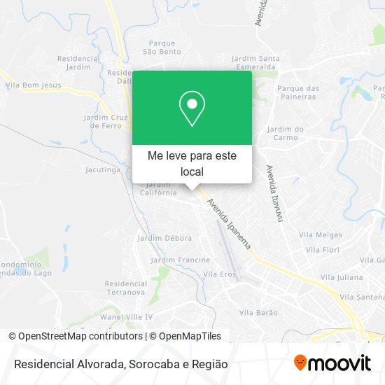 Residencial Alvorada mapa