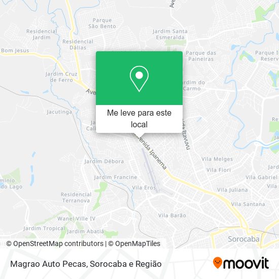 Magrao Auto Pecas mapa
