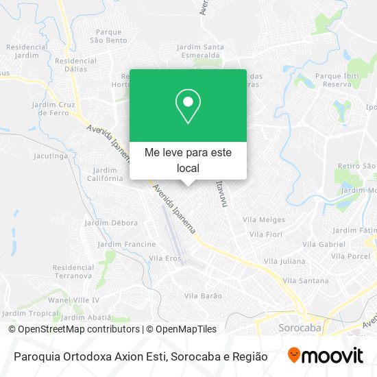 Paroquia Ortodoxa Axion Esti mapa