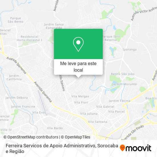 Ferreira Servicos de Apoio Administrativo mapa