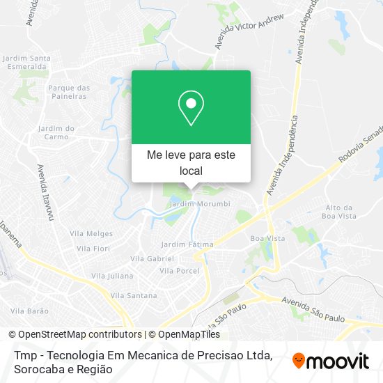 Tmp - Tecnologia Em Mecanica de Precisao Ltda mapa