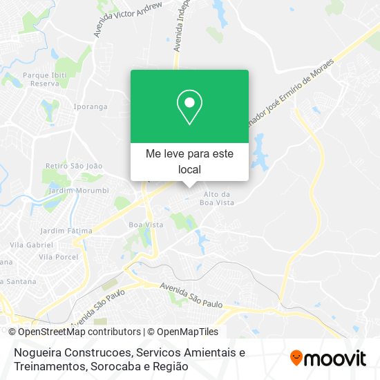 Nogueira Construcoes, Servicos Amientais e Treinamentos mapa