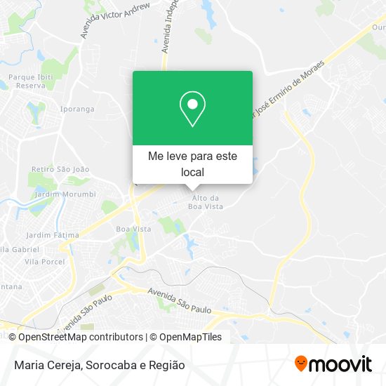 Maria Cereja mapa