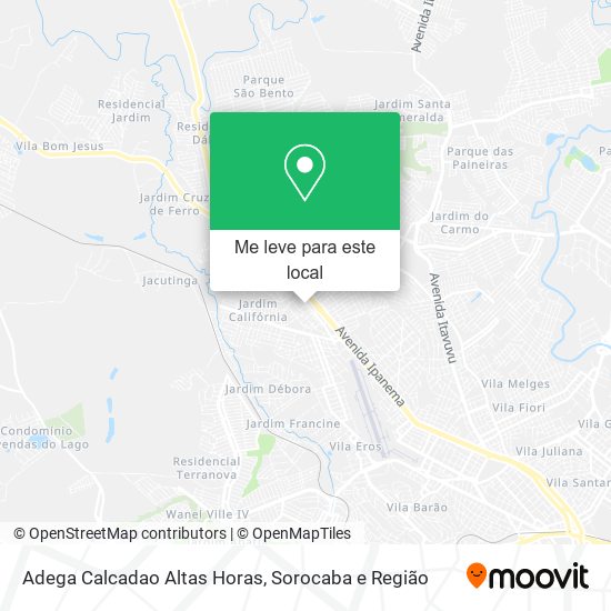 Adega Calcadao Altas Horas mapa