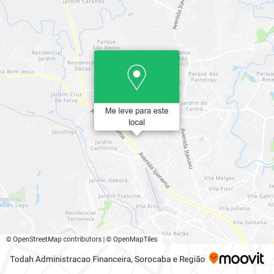 Todah Administracao Financeira mapa