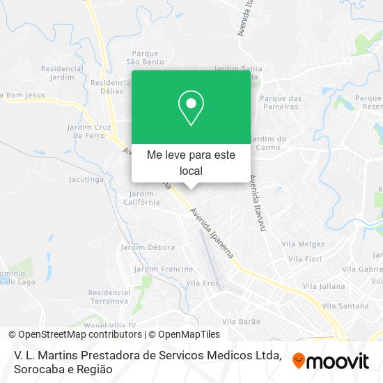 V. L. Martins Prestadora de Servicos Medicos Ltda mapa