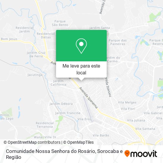Comunidade Nossa Senhora do Rosário mapa