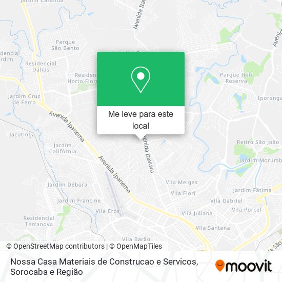 Nossa Casa Materiais de Construcao e Servicos mapa