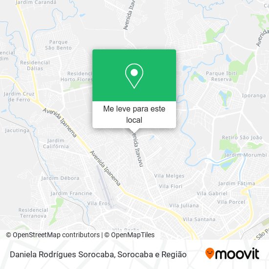 Daniela Rodrígues Sorocaba mapa
