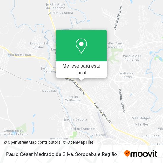 Paulo Cesar Medrado da Silva mapa