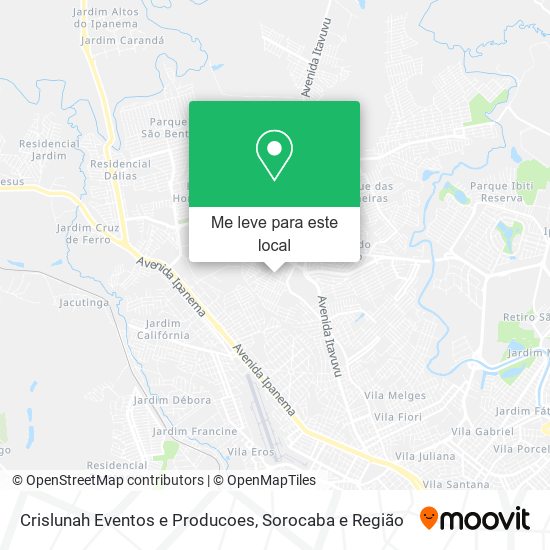 Crislunah Eventos e Producoes mapa