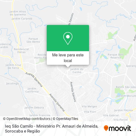 Ieq São Camilo - Ministério Pr. Amauri de Almeida mapa