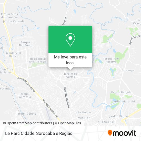 Le Parc Cidade mapa
