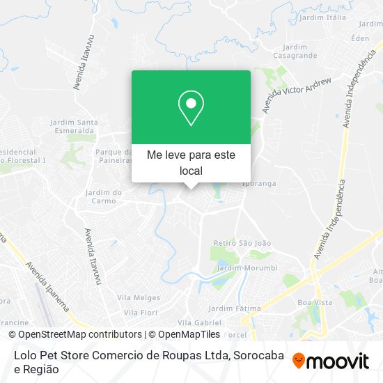 Lolo Pet Store Comercio de Roupas Ltda mapa