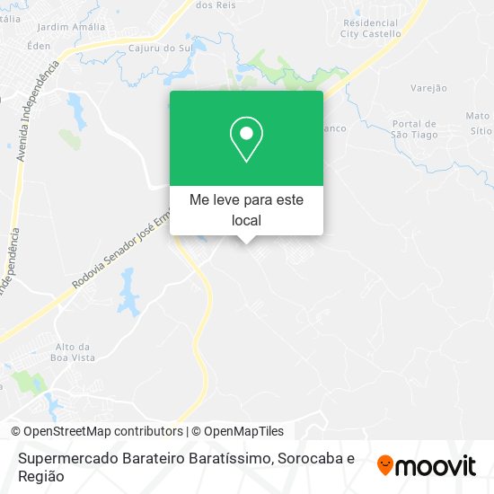 Supermercado Barateiro Baratíssimo mapa