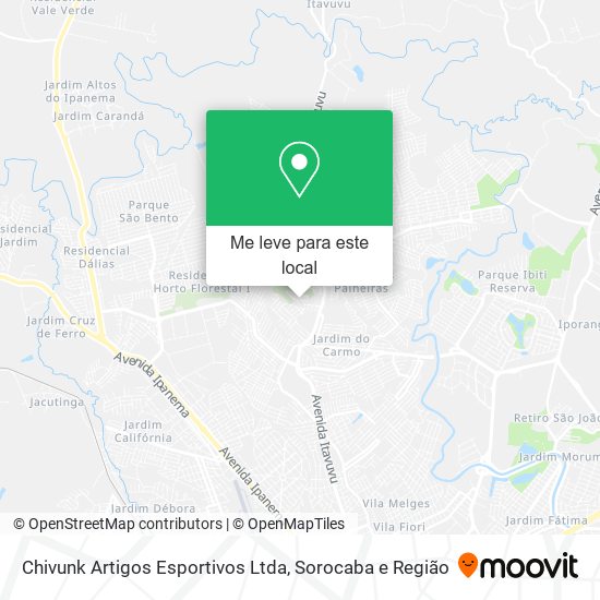 Chivunk Artigos Esportivos Ltda mapa