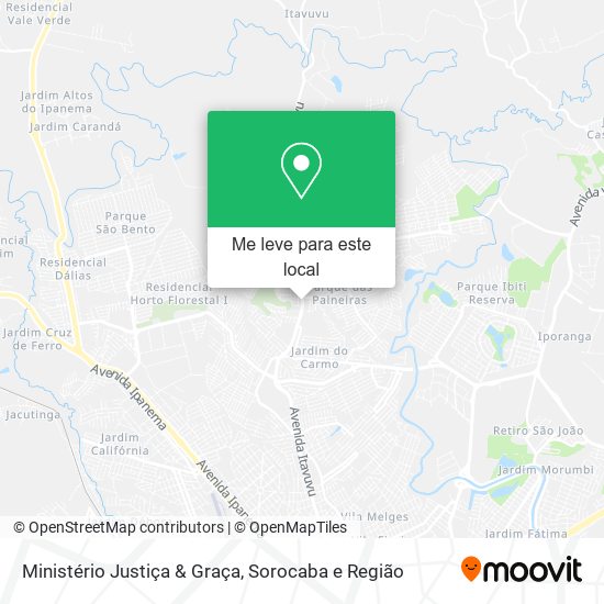 Ministério Justiça & Graça mapa