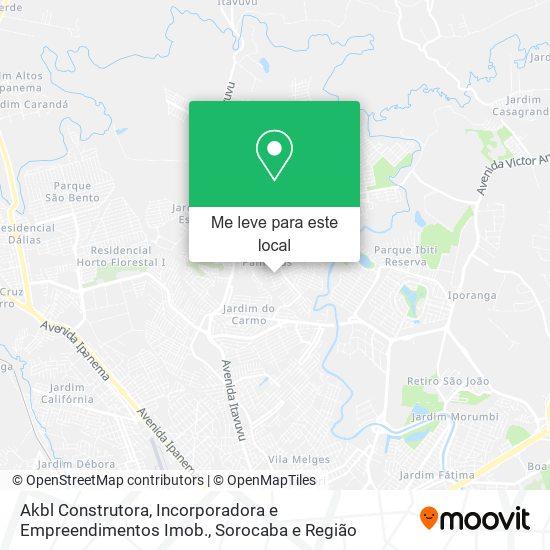 Akbl Construtora, Incorporadora e Empreendimentos Imob. mapa